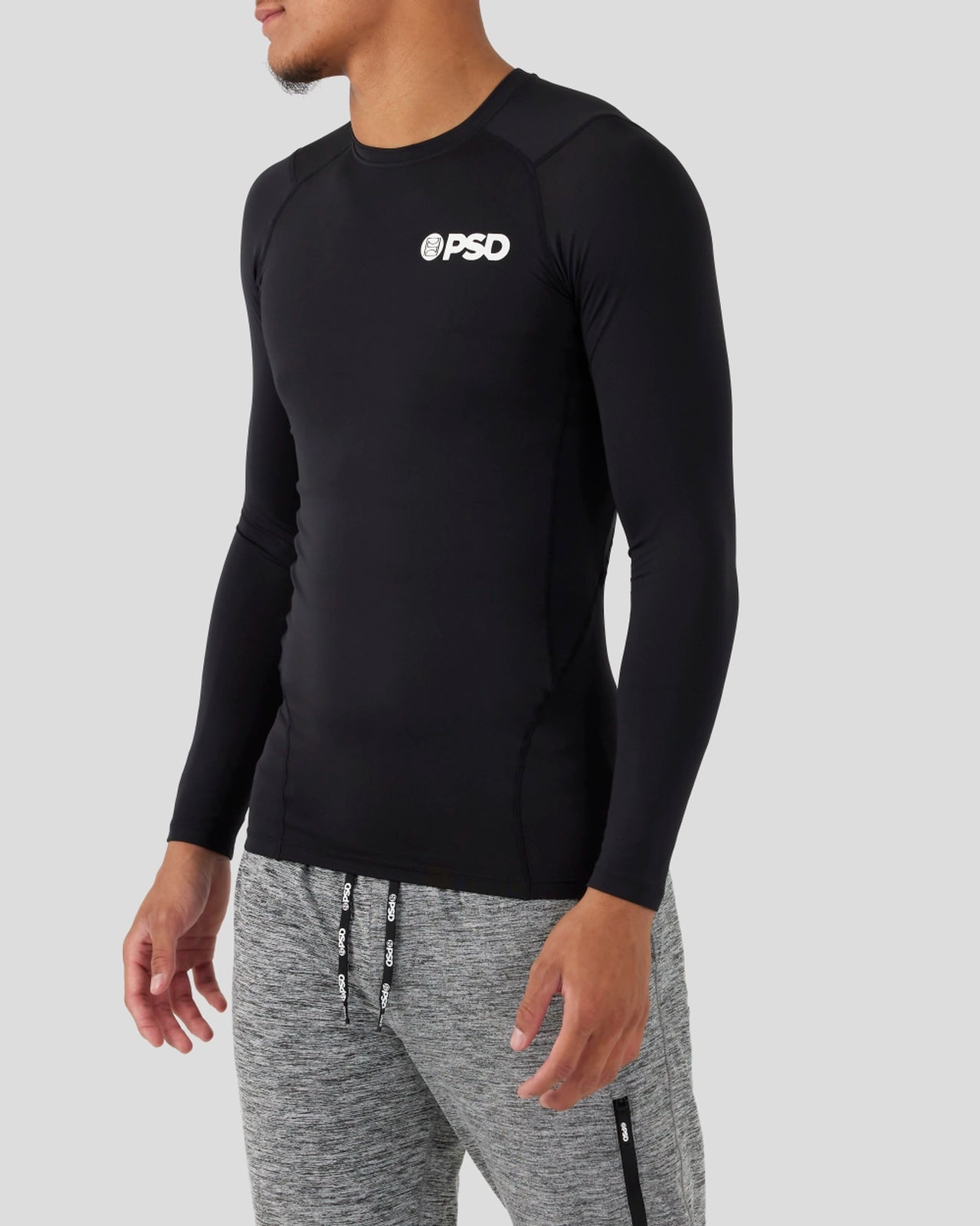 COMPRESSION TEE LONG SLEEVE - BLACK - Image 2