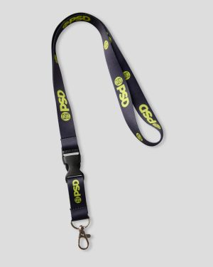 NEON BLACK LANYARD